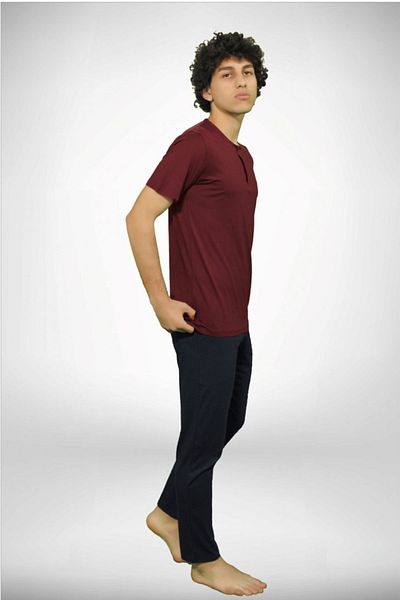 Fanilam Malabadi Men's 3-Piece Summer Modal Pajama Set