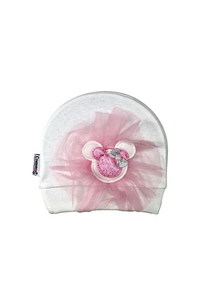 Cramerr Cotton Combed Baby Beanie (Tulle Buckle Detailed)