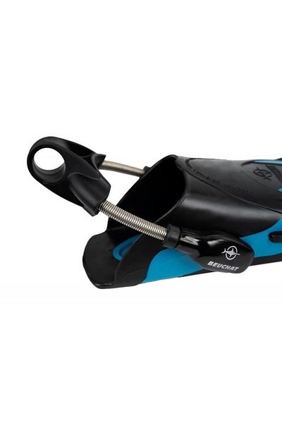 Beuchat Pallet Open Powerjet, Black With Steel Spring Strap