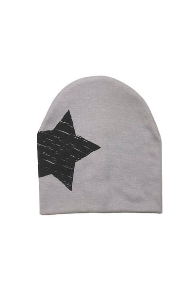 Cramerr Double Layer Combed Cotton Interlock Baby Kids Beanie (Big Star)