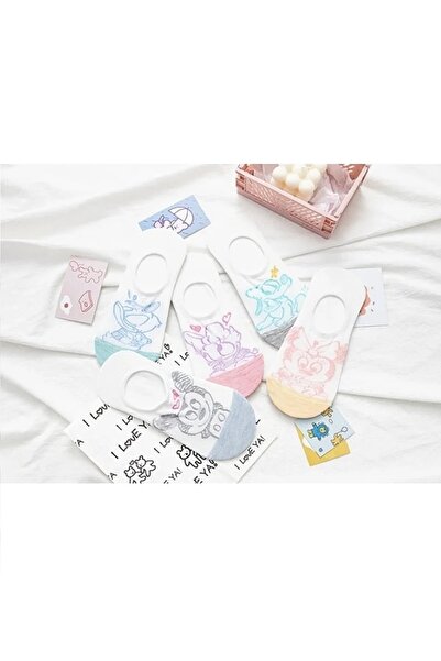 Modazirve 5 أزواج من الجوارب النسائية بشخصيات ديزني