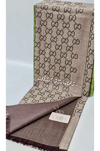 MİSK SCARFS G Desen Yün Ipek Şal