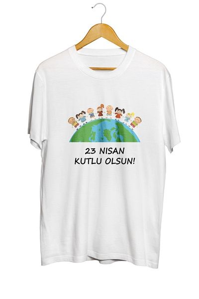 karikatürstore Happy April 23 Printed Unisex T-Shirt