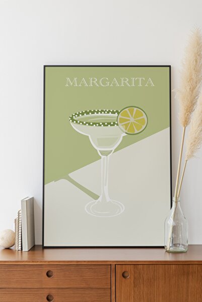 BobArt Kokteyl Margarita Çerçevesiz Poster Duvar Tablosu Poster Premium Tablo...
