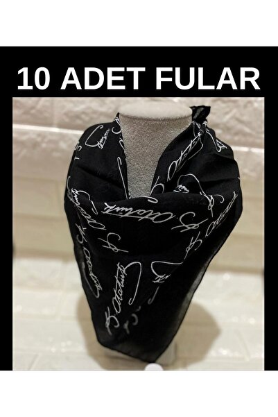 sema aksesuar 10 τεμάχια μαύρα βαμβακερά μαντήλια με υπογραφή Ataturk - Banda...