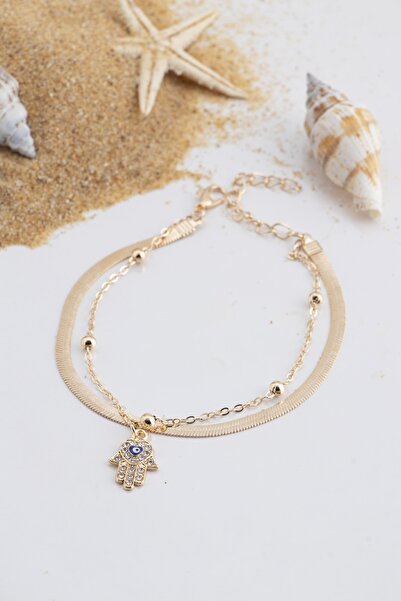 Sortie Aksesuar Nazar Boncuğu Göz Ve Fatma Ananın Eli Figürlü Halhal 011