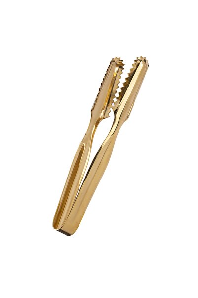 ÖZBURAK Paslanmaz Gold Çelik Buz Maşası 3 Adet (16 CM)