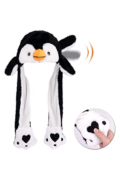 Hapşuruk Kulakları Hareket Eden Peluş Şapka