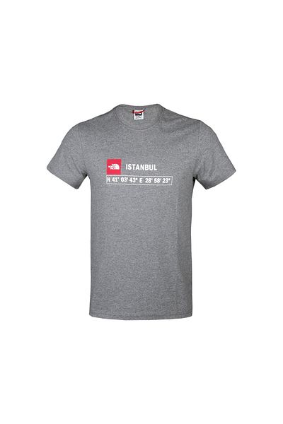 THE NORTH FACE M Gps Tee Istanbul Rec Ανδρικό μπλουζάκι casual Nf0a7zc2dyy1 Γκρι