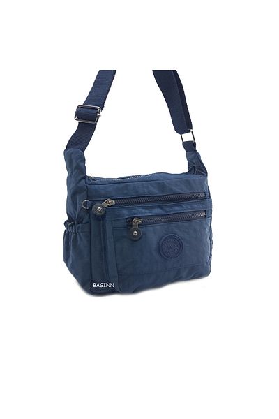 Baginn Geantă de umăr Klinkır pentru damă, cu buzunare multiple, cu curea încrucișată, 25*20 cm, pentru zi cu zi, bleumarin