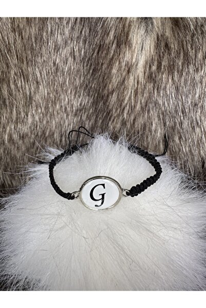 Everglow Jewelry Letter G Black Adjustable Bracelet