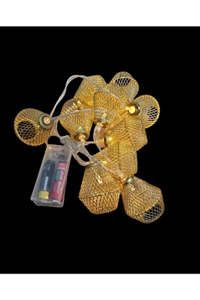 ARD 10lu Dekoratif Metal Büyük Abajur Aydınlatma Şerit Led