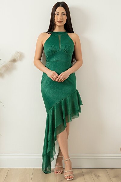 PULLIMM Φόρεμα με λαιμόκοψη C με λεπτομέρεια στην περικοπή 13423