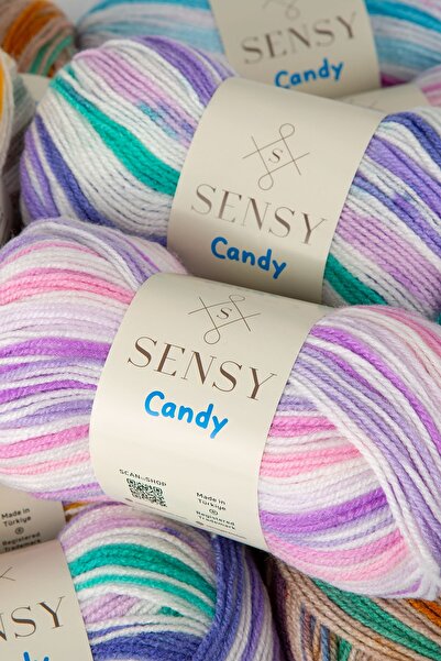 SENSY Premium Candy Χειροποίητο νήμα πλεξίματος μωρό Παιδικό πουλόβερ νήμα Ζακέτα γιλέκο μαντίλι κουβέρτα νήμα