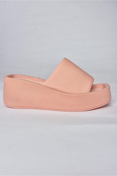 Fox Shoes P267085804 Dámské pantofle z práškové tkaniny se silnou podrážkou