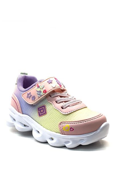 pepino 1415 Light Girl's Powder/lilac Lighted Sneaker