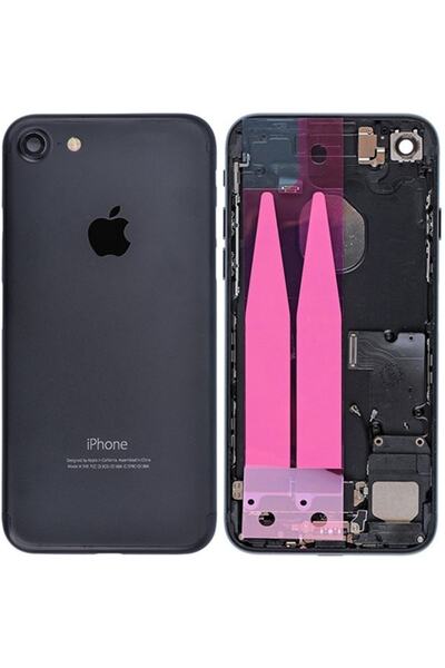 Genos Iphone 7 Uyumlu Dolu Kasa Siyah (mat Siyah) Şarj Soketi+on Off Flex+ses...