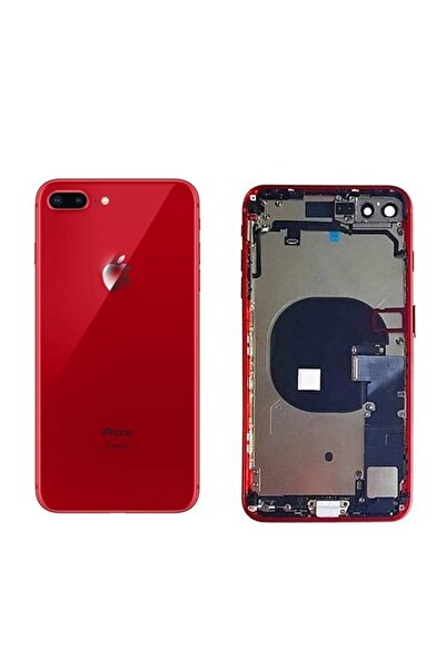 Genos Iphone 8 Plus Uyumlu Dolu Kasa Kırmızı Renk Şarj Soketi+on Off Flex+ses Flex Üstünde
