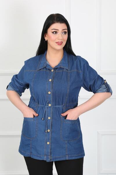 By Alba Collection Γυναικείο τζιν μπουφάν με λεπτομέρειες