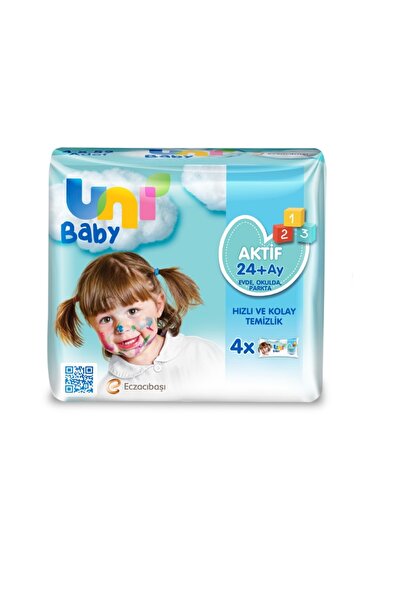 Uni Baby Islak Havlu Aktif Bebek 4lu Ekonomik Paket 52 Li