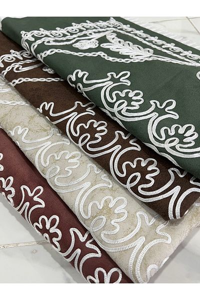 AYHANHOME 4 Pieces of Dowry Bundle and Gift Velvet Prayer Rug