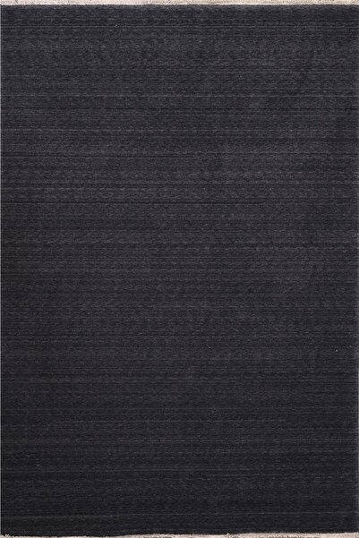 Crea Halı Crea Oda Halısı Modern 133x190 Demirci Yün 8033 Siyah