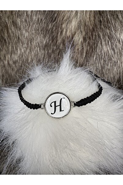Everglow Jewelry Letter H Black Adjustable Bracelet