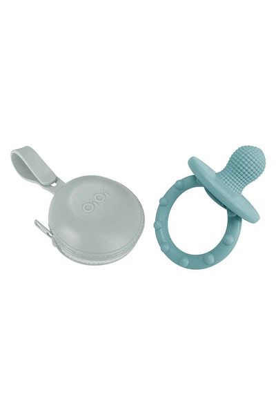 OiOi Silicone Gummy Teethers and Pod Pacifier Box