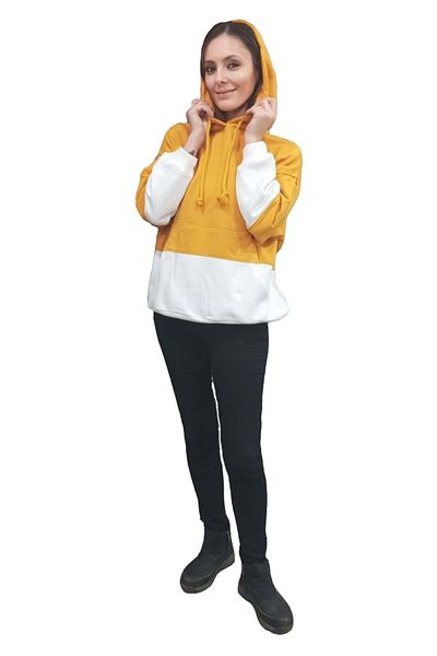 HNS Sweat galben Mariquita cu 2 fire - S
