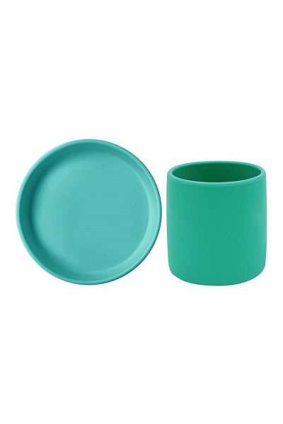 OiOi Basic Silicone Nutrition Set Plate & Cup