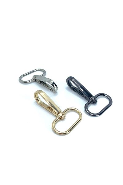 MİAPOLLO 2.5cm Oval Spring Hook Hanger (10 Pieces)
