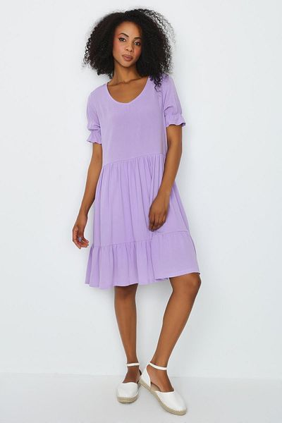 Select Moda Rochie de damă cu decolteu în V cu volan