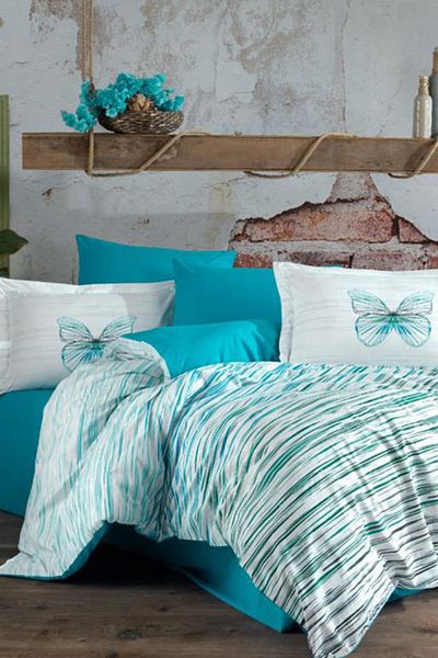 Hobby Eldora Single Duvet Cover Set Turquoise
