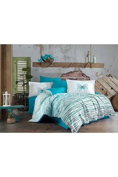 Hobby Eldora Single Duvet Cover Set Turquoise