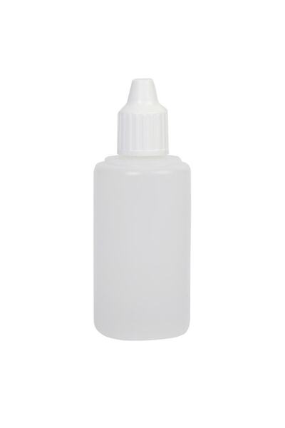 Güvenç Ambalaj 100 Adet - 50 ml Damlalıklı Plastik Boş Şişe, Aseton, Mürekkep...