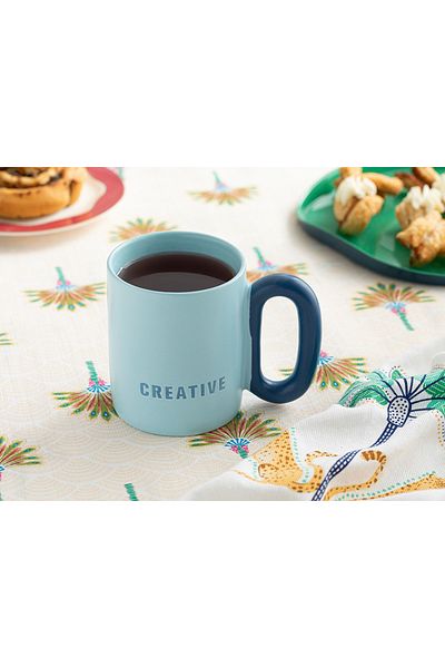 English Home Creative New Bone China Mug 350 Ml Light Blue