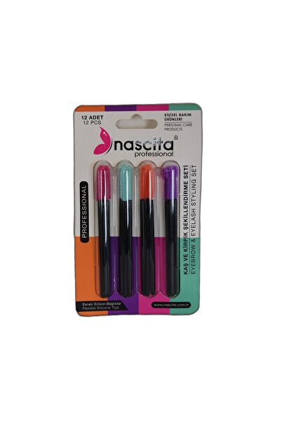 nascita Profesyonel Kaş Ve Kirpik Şekillendirme Maskara Seti 12 Li Esnek Sili...