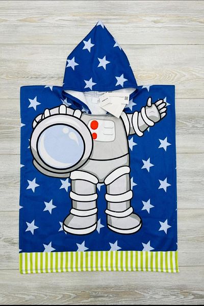 PODİUM GİYİM Nou 100% bumbac cu desene animate cu glugă Poncho halat de baie pentru plajă - piscină - baie prosop pentru copii