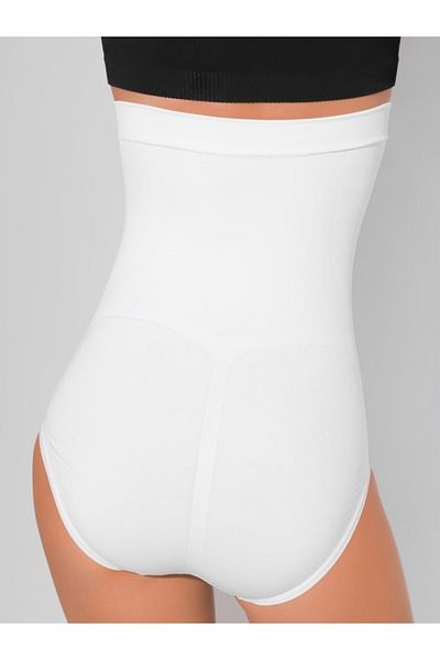 MİSTİRİK Biloba Model High Waist Slip Corset Seamless Pattern Anti-Sagging Slip Corset White Color