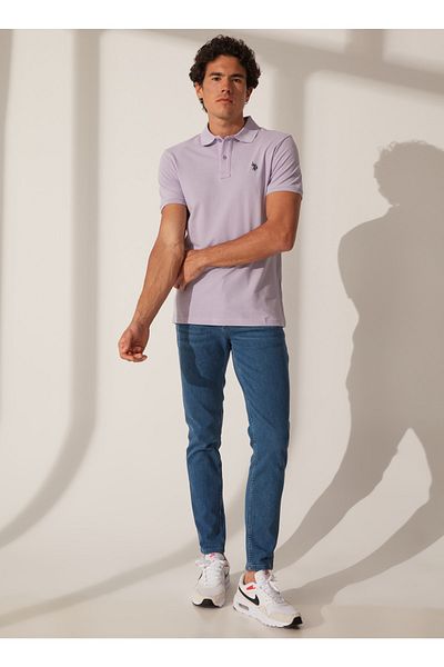 U.S. Polo Assn. Ανδρικό μπλουζάκι Polo Lilac Gtp04ıy023