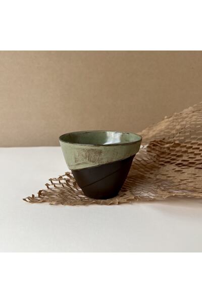 Atelier Enki Wave Stoneware Bardak - Yeşil