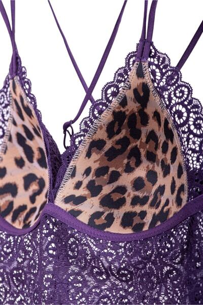 HAREM SUARE Bralet New Murcia din dantelă mov pentru femei