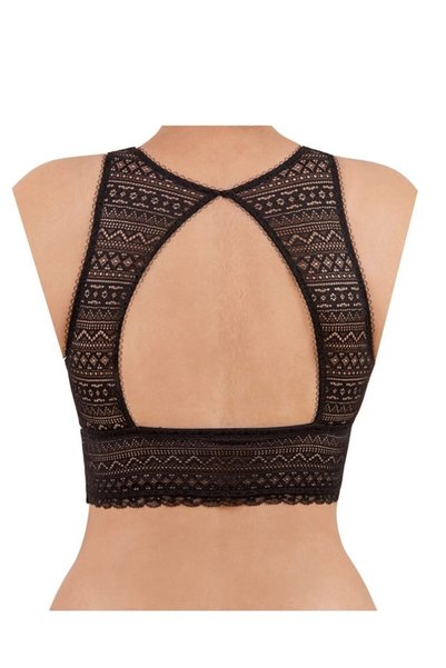 HAREM SUARE Loos Bralet Black