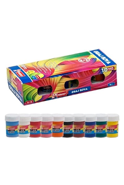 Mikro 10 Renk Guaj Boya 15 Ml Gj-10