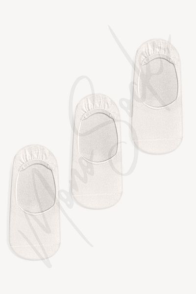 Mono Socks 3 Συσκευασίες λευκές κάλτσες μπαλαρίνας