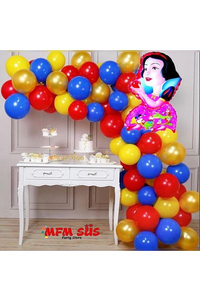 MFM Party Snow White Foil Chain Balloon Set