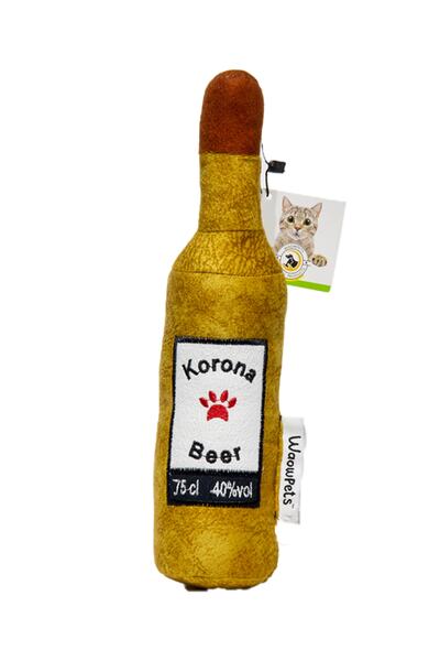Genel Markalar Bottle Toy, Köpek Oyuncağı, Kedi Oyuncağı, Peluş Oyuncak (Sarı)