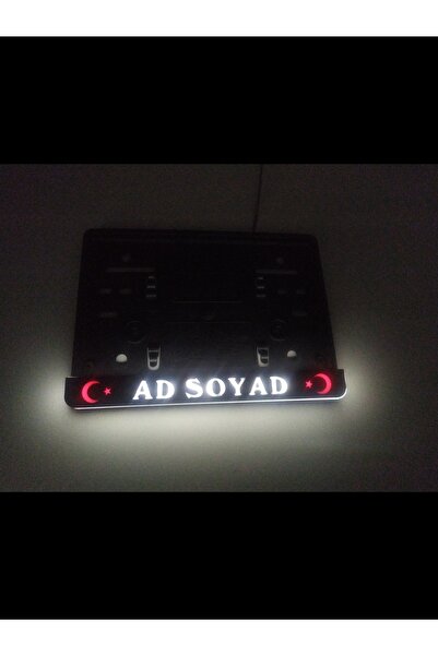 kuzutech Motosiklet Işıklı Plakalık Piyano Black Parlak Siyah