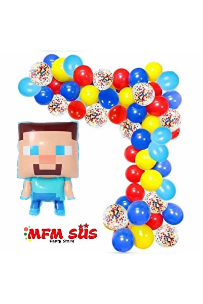 MFM Set balona sa lančićima od folije za Minecraft zabavu