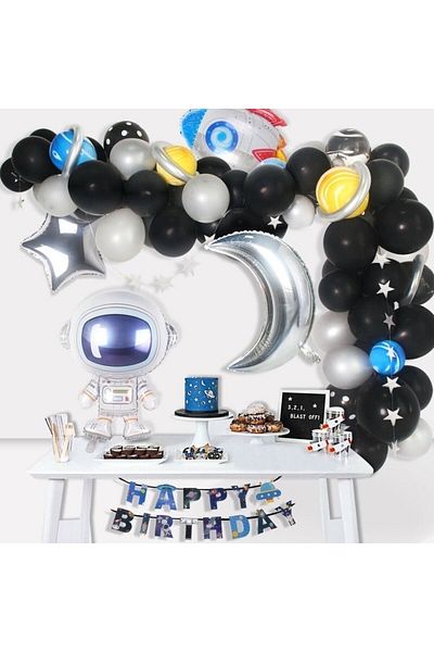 MFM Party Astronaut Foil Chain Balloon Set